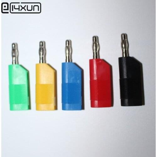 50pcs High Quality 4mm Banana Plug Large Current Shrouded Stackable Connector for 13AWG Cable