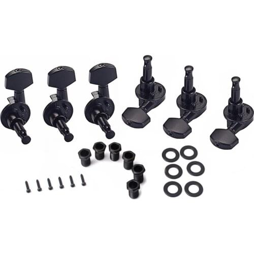 6Pcs / Set 3R3L Guitar open String Tuning Pegs Keys Machine Heads Tuners R 1:18