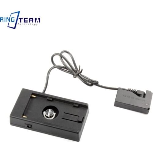 7.2V NP-F970 Plate Gusset+ DR-E17 Dummy Battery Suitable For Canon Camera EOS M3 M5 M6 External Power Base Adapter