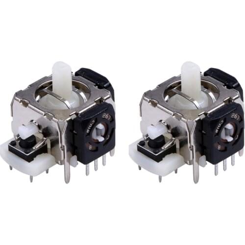 2Pcs/pack Gamepad Replacement 3D Analog Joystick Module Repair Parts Accessories for Xbox 360 Wireless Gaming Controller
