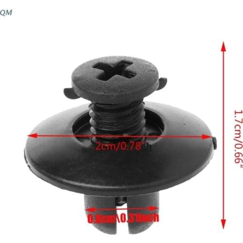 30 Pcs Car 8mm Guard Retainer Clip Fastener for honda Accord Civic Prelude 13MF