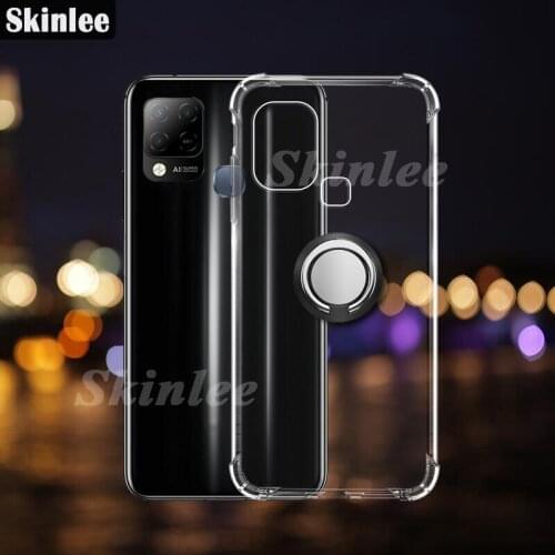 Skinlee For Infinix Hot 10S Case Official Original Shockproof With Ring Soft Airbag Cover For Infinix Hot 10 S Case
