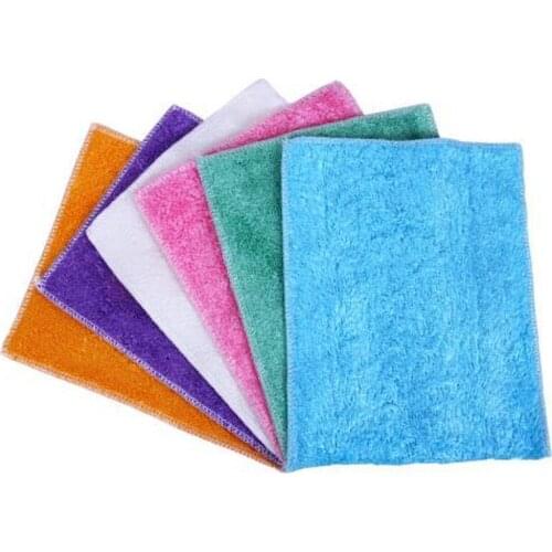 Scouring Cloth Second Generation Bamboo Fiber Dishcloth Kitchen Towel Non-stick Oil Dish Towel Bamboo Fiber Rag
