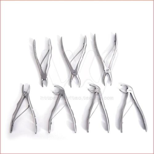 Childrens tooth forceps set Stainless Steel Extraction Pliers Set dental tools dentist tools