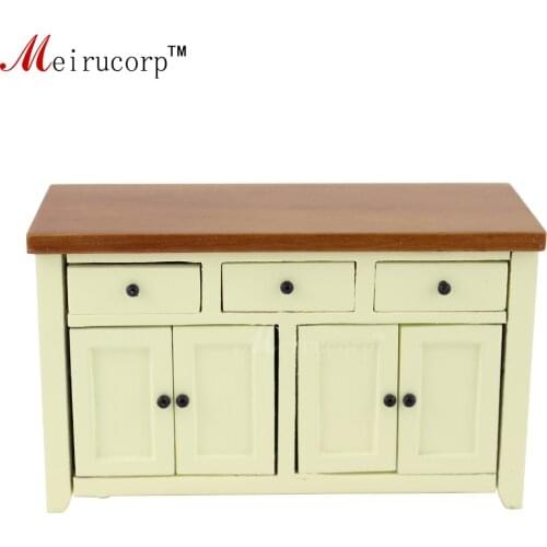 1/12 Scale Dollhouse Miniature Furniture Handcrafted Wooden Lovely Small Cabinet