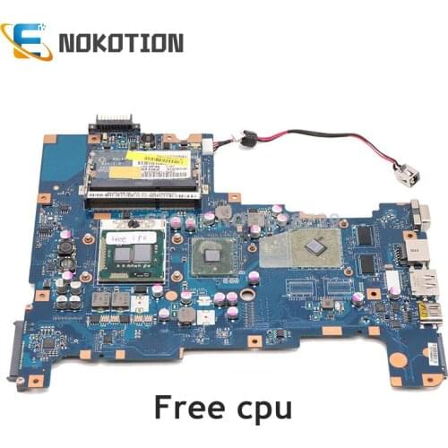 NOKOTION NALAA LA-6042P For Toshiba Satellite L670 L675 Laptop motherboard K000103810 K000103830 K000103780 HM55 DDR3 512MB GPU