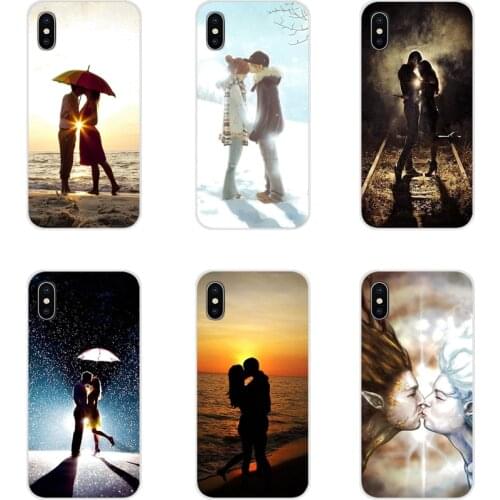 Couple Kiss Love Man Woman Grunge Transparent Soft Cases For Samsung A10 A30 A40 A50 A60 A70 Galaxy S2 Note 2 3 Grand Core Prime
