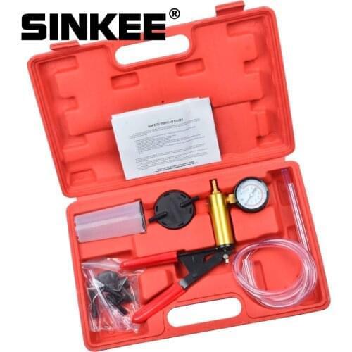 Hand Held Brake Bleeder Tester Set Bleed Kit Vacuum Pump Car Motorbike Bleeding SK1269
