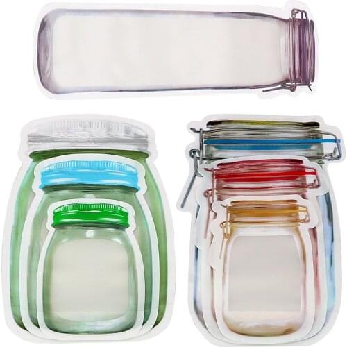 Food Grade Plastic Storage Zipper Storage Bag Smell Proof Clip Food Snack Pouches Stand Up Bag Zip Lock Bag