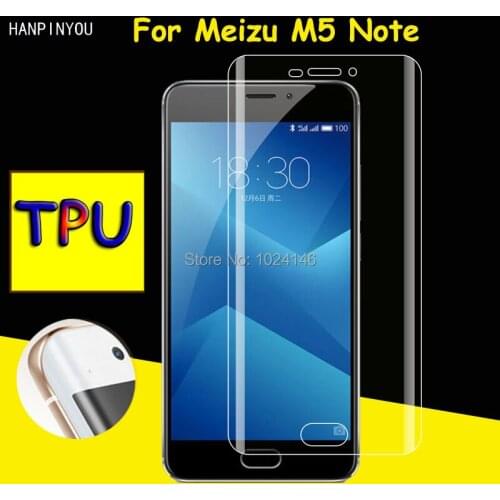 Full Coverage Clear Soft TPU Film Screen Protector For Meizu M5 Note / Meilan Note 5 , Cover Curved Parts (Not Tempered Glass)
