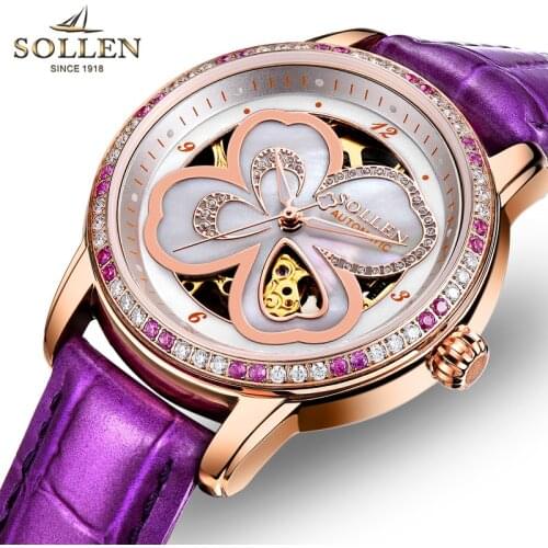 SOLLEN Ladies Watch With Leather Strap