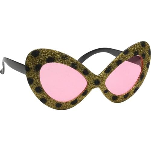 Sunglass Leopard Print Cateye Costume Glasses Halloween Birthday Props Decoration