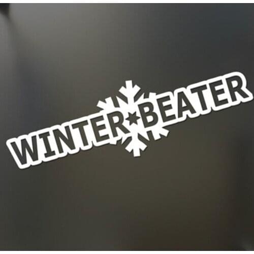 Winter Beater Sticker Funny Snow Lowered window Window Decor window Decal Stickers