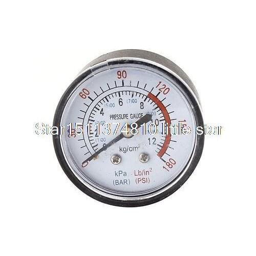 0-12kgf/cm2 0-180PSI Pressure Round Dial Compressor Air Testing Gauge