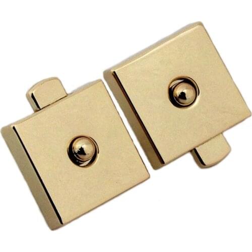 1pcs Fashion Metal Square Turn Lock Durable Twist Lock for DIY Handbag Bag Purse Luggage Hardware Closure Bag Parts Accessories