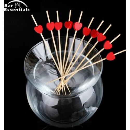 100pcs12cm Flower Bamboo Food Picks Fruit Skewers Fork Sticks Buffet Cupcake Toppers Cocktail Wedding Festival Party Decoration