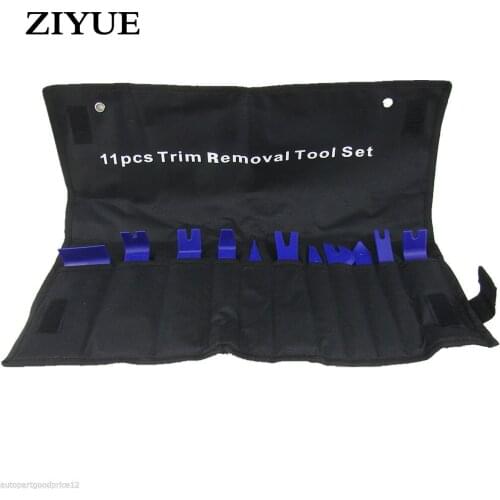 11 Sets Plastic Crowbar Automotive Interior Disassembly Tools Sound Skid Plate Navigation Door Panel Removing Tool