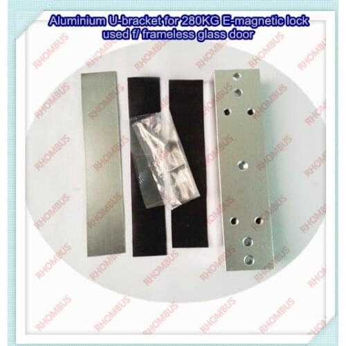 Aluminium U-bracket for 280kg E-magnetic Lock Used F/ Frameless Glass Door