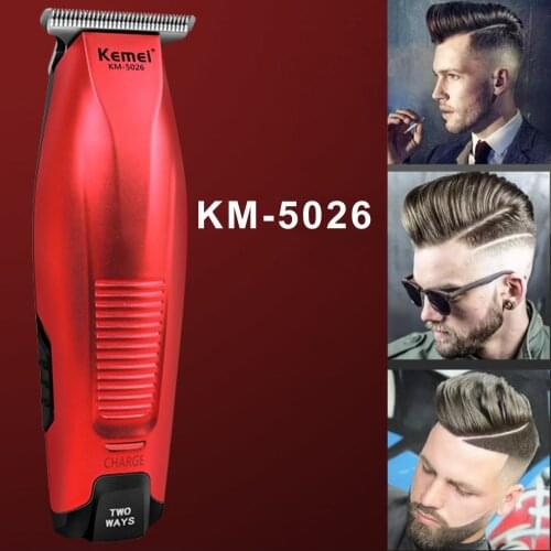 Kemei KM-5026 Hair Clipper Cordless 0mm Beard Hair Trimmer DIY Hair Cutter Haircut Machine Rechargeable Cordless Barber