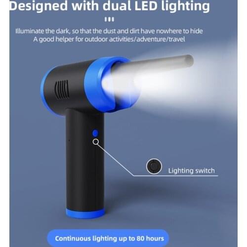 Cordless Air Duster Keyboard Cleaner with 7500mAH Rechargeable Battery for PC Keyboard Car Bed 32000RPM 35W Type-C Port