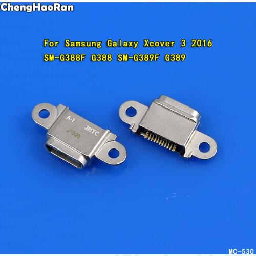 ChengHaoRan Charging Port For Samsung Galaxy Xcover 3 2016 SM-G388F G388 SM-G389F G389 Micro USB Connector Mini USB Jack Socket
