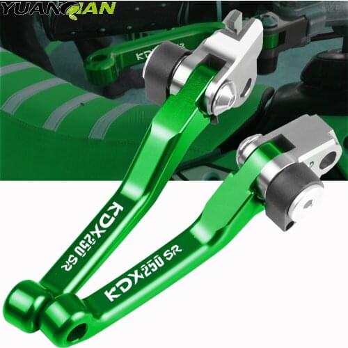 For Kawasaki KDX250 KDX 250 SR KDX250SR CNC Motorcycle Billet Foldable Pivot Clutch Brake Lever 1991 1992 1993 1994 Dirt Bike
