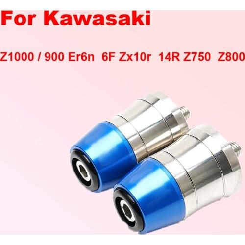 For Kawasaki Z1000 / 900 Er6n 6F Zx10r 14R Z750 Z800 Modified Stainless Steel Handle Plug Motorcycle modification accessories