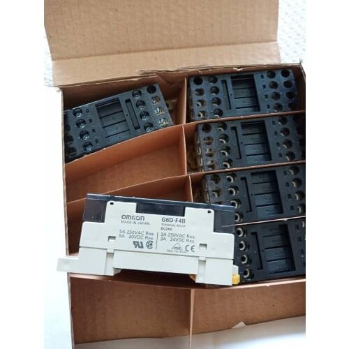 G6D-F4B DC24V Terminal Relay Socket 24VDC 5A w/(4pcs) G6D-1A-ASI-24VDC