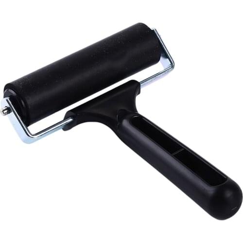 Ink Lino Artists Paint Roller Rubber Roller for Printmaking Wallpapers Stamping Gluing Rubber Roller Printing Art Craft Tool