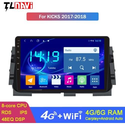 IPS 10Inch Android 10 Car DVD GPS Navigation For Nissan Kicks 2017-2018 Multimedia Radio Stereo System