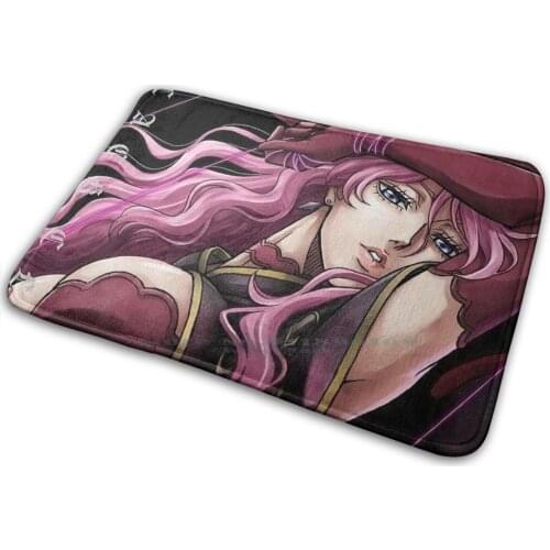 Vanessa Mat Rug Carpet Anti-Slip Bedroom Entrance Door Mat Anti Magic Antimagic Black Clover Japanese Anime Manga Grimoire Asta