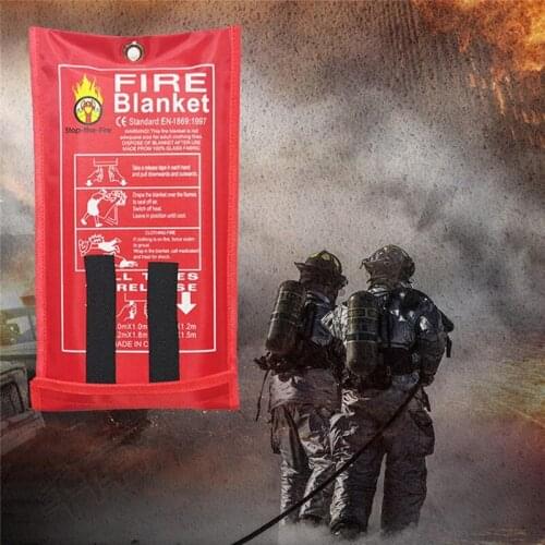 Fire Blanket Fiberglass Fire Emergency Blanket Suppression Flame Retardant Blanket Emergency Survival Safety tools