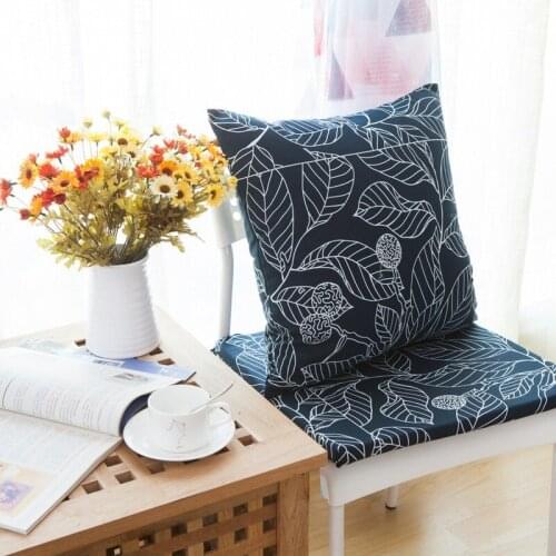 60x60cm New Japanese style fresh pillow office leaf waist pillow sofa large cushion cushion cushion headrest without core