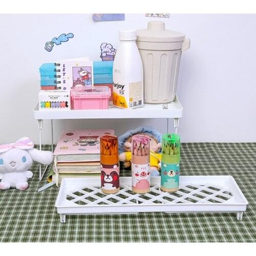 100% Brand New and High Quality Foldable Organizer Rack Storage Shelf Desktop Decorative Holder Kitchen Household Supplies