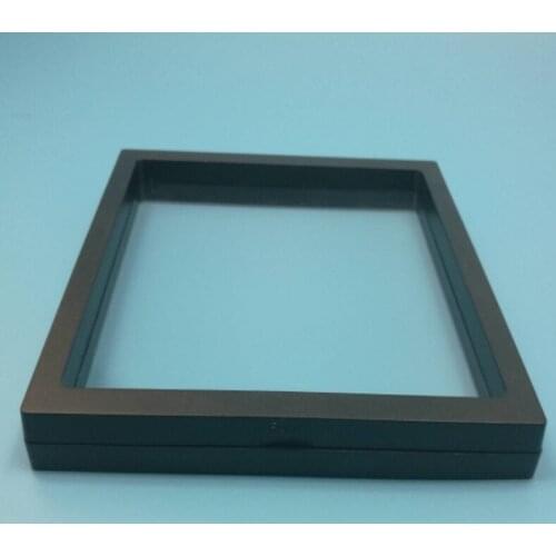 180*180*20mm transparent PET Membrane box Holder Floating Display Case Earring Gems Ring Jewelry Suspension Packaging Box