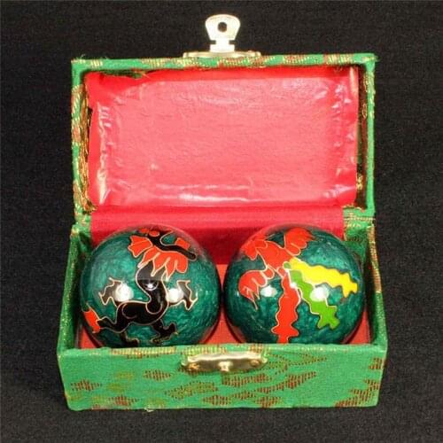 Chinese Health Meditation Balls Hand Wrist Solid Fitness Handball Health Exercise Stress Relaxation Therapy Chrome Hand Massage