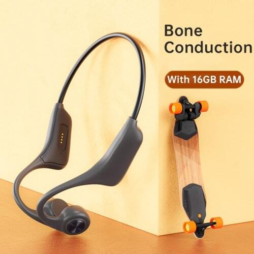 Bone Conduction Bluetooth Earphone Sport IPX7 Waterproof Wireless Headphone with 16G Memory For Sony Huawei 2021 New Designed