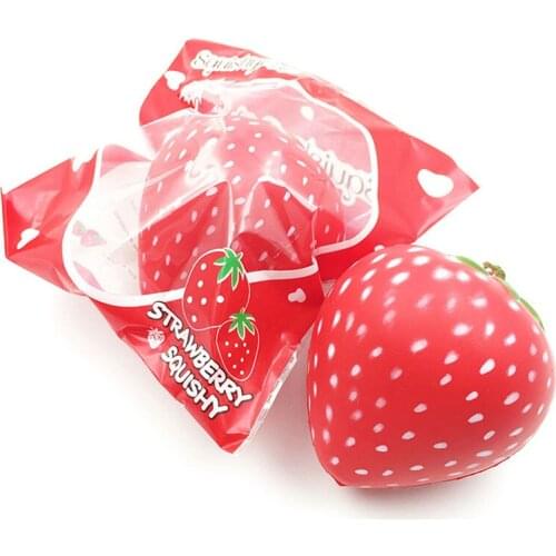 Squishys Antistress Slow Rising Jumbo Scented Simulation Strawberry Anti-stress Squishy Stress Reliever kids Decompression Toy
