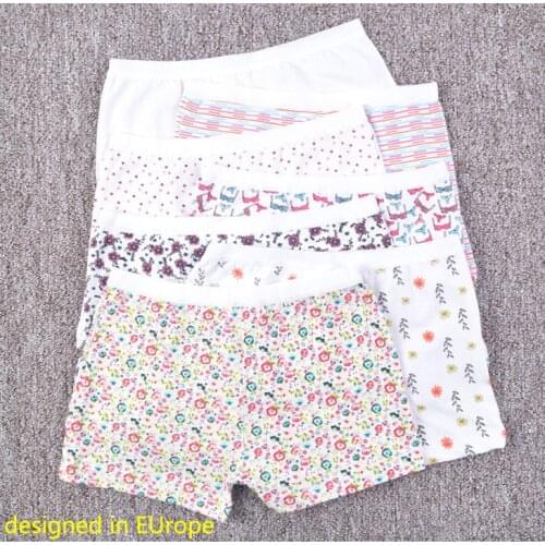 3 Pieces Girls Flower Dot Stirped Assorted Brief Shorts Trunk Kids Underpant Child Panties Cotton Pants Student Underwear 5Y