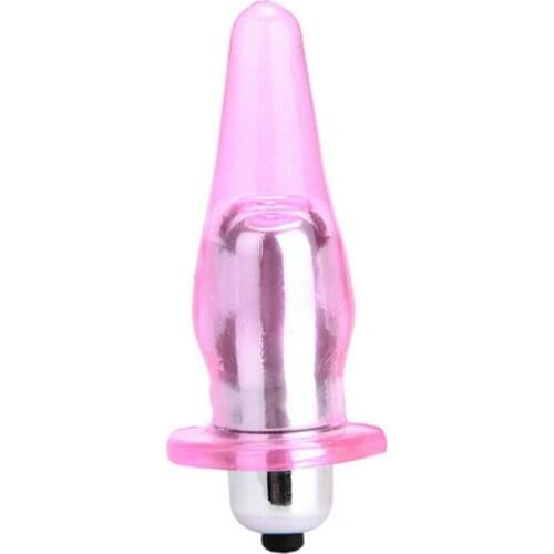 LOAEY Male Waterproof Prostate Massage Mini Anal Plug For Man, Vibrating Butt Plug MIni Jelly Sex Toys Sex Products For Woman