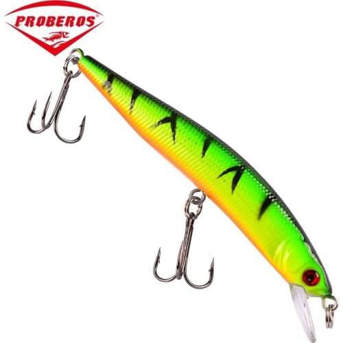 1Pcs Floating Minnow Fishing Lure 10cm-3.94"/ 8.4g-0.3oz Balancer Laser Hard Artificial Bait 3D Eyes Fishing Wobblers Crankbait