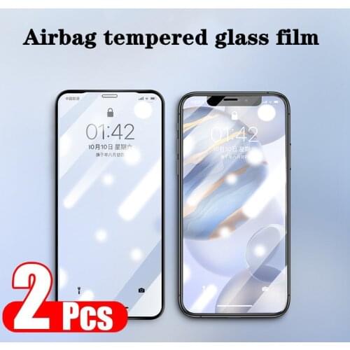 2Pcs for IPhone 11 12 Pro Max Screen Protector on IPhone 7 8 Plus SE 2020 Xr Protective Glass IPhone 11 12 7Plus SE2020 Xr Glass