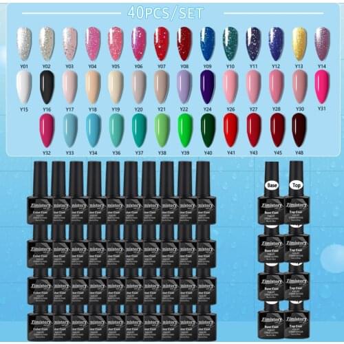 40/30/20/10/6 PCS Fashion Nail Gel Polish Set 8ml/Bottle Can choose color With Base And Top Coat Professional Gel Kit