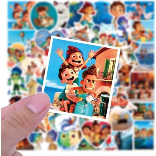 50pcs cartoon LUCA Movie Anime Stickers Poster Kids Toys DIY Phone Laptop Luggage Wall Notebook Car Graffiti Sticker Gift