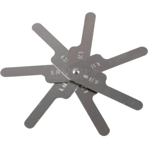 7 Dental Orthodontic Interproximal Enamel Reduction IPR Gauge Ruler 0.1-0.5 mm