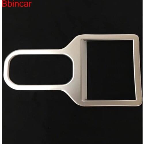 Bbincar ABS Chrome Stainless steel Interior Rear Row Water Cup Holder Cover Trim Car Styling For Honda CRV CR-V 2017 2018