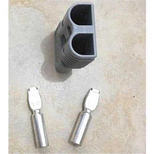 FREE SHIPPING 10Pcs GRAY SMH SY 175A 600V FORKLIFT BATTERY PLUG POWER CONNECTOR WITH #1/0 CONTACTS FOR FORKLIFT TRUCK PARTS