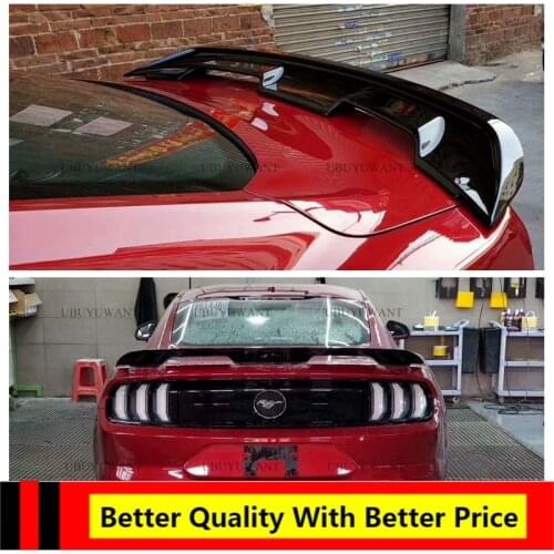 EPFBSQP ABS UNPAINTED/CARBON Color CAR REAR WING TRUNK LIP SPOILER FOR Ford Mustang Shelby GT500 2015 2016 2017 2018 2019 2020