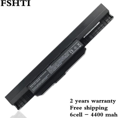 FSHTI new laptop battery for ASUS X54C X54H X54HR X54HY X54L X54LY Laptop A41-K53 A32-K53 6 cells K53