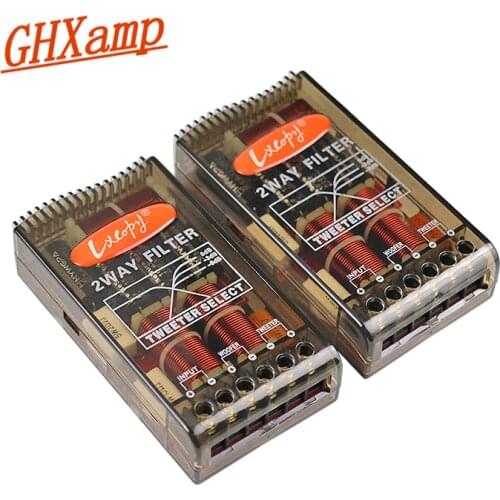 GHXAMP 80W 180W Car Crossover 2 way Treble Bass Speaker HIFI Filter 2.8KHZ High-end 2PCS